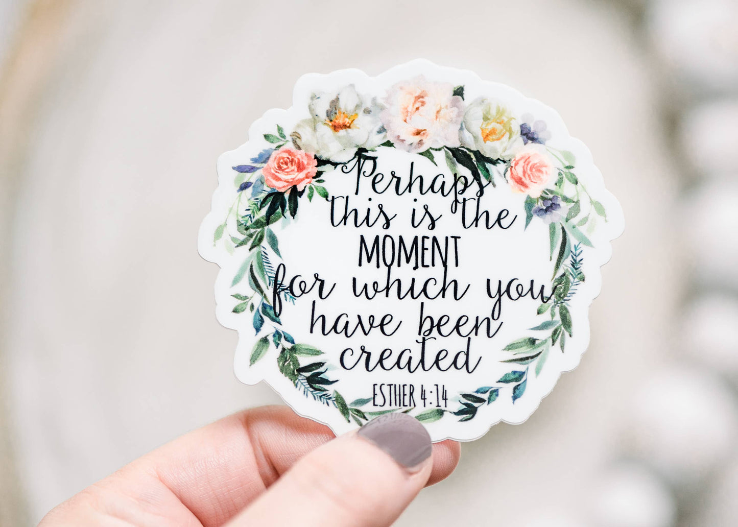 Perhaps This Is The Moment, Vinyl Sticker, 3x3 in.