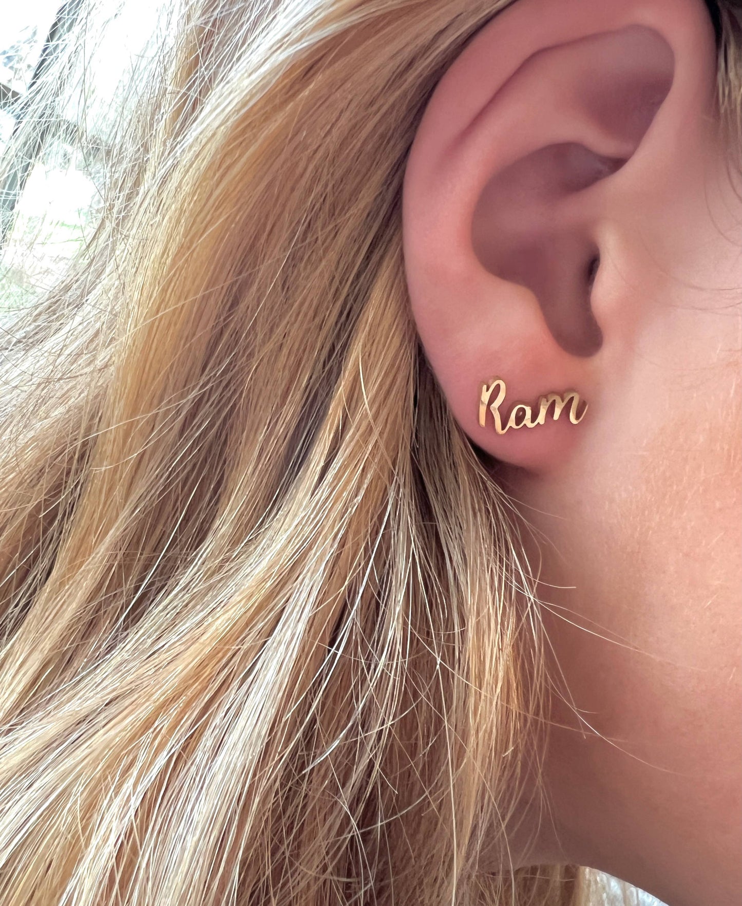 Ram Mom Earrings - Go Rams!