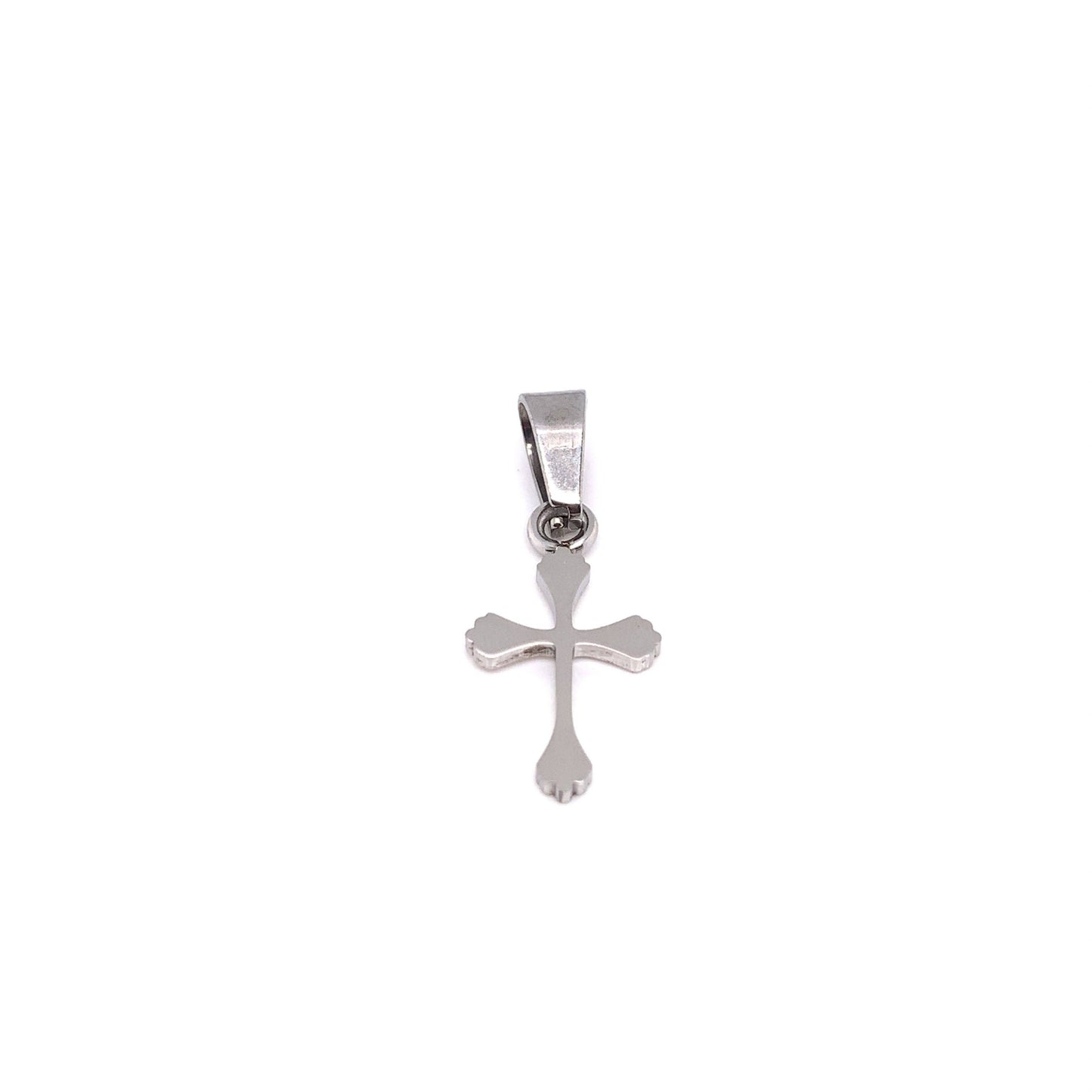 Stainless Steel Cross Pendant (20mm) on Box Chain