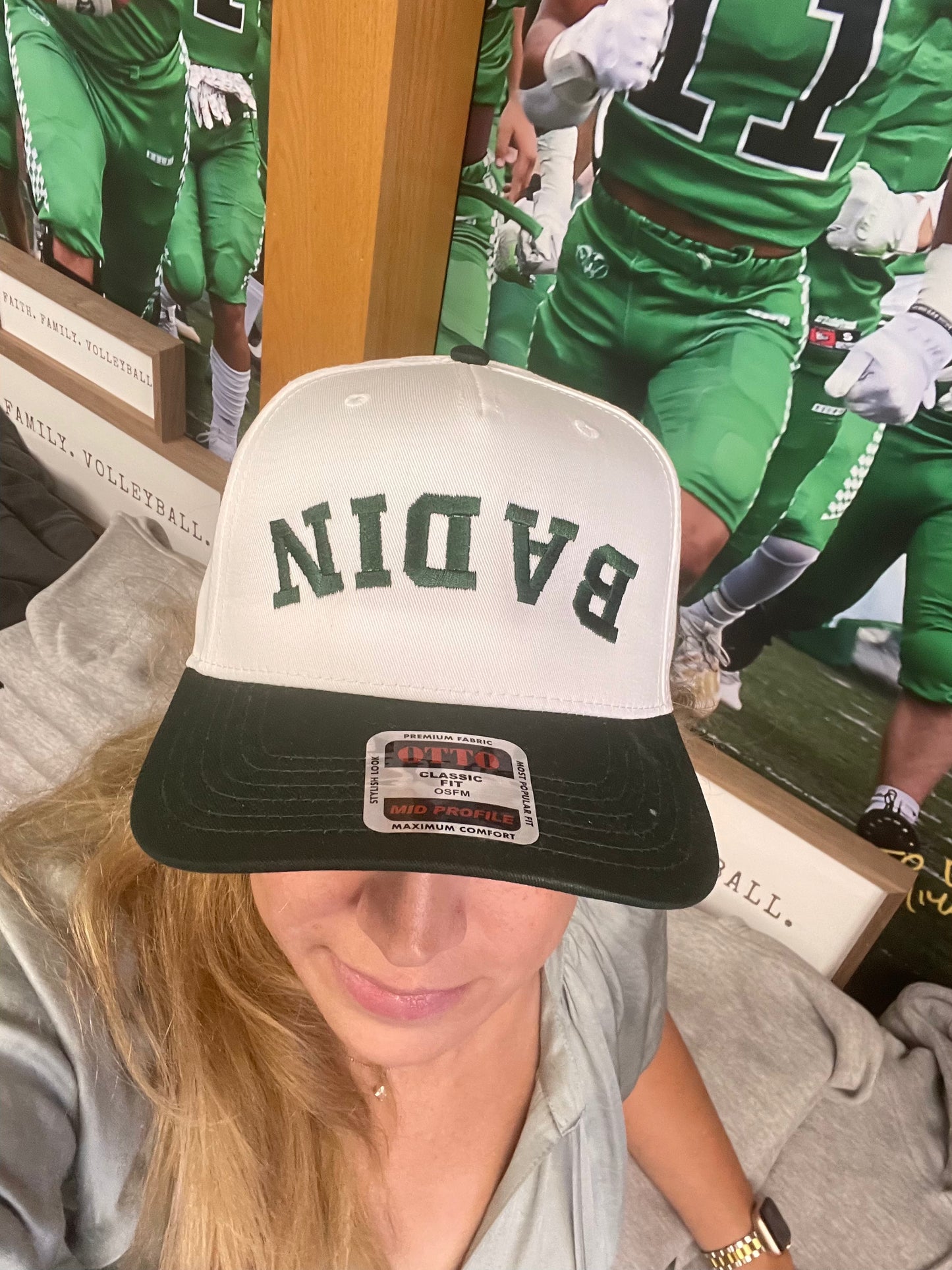 Upside Down BADIN Embroidered Trucker Hat