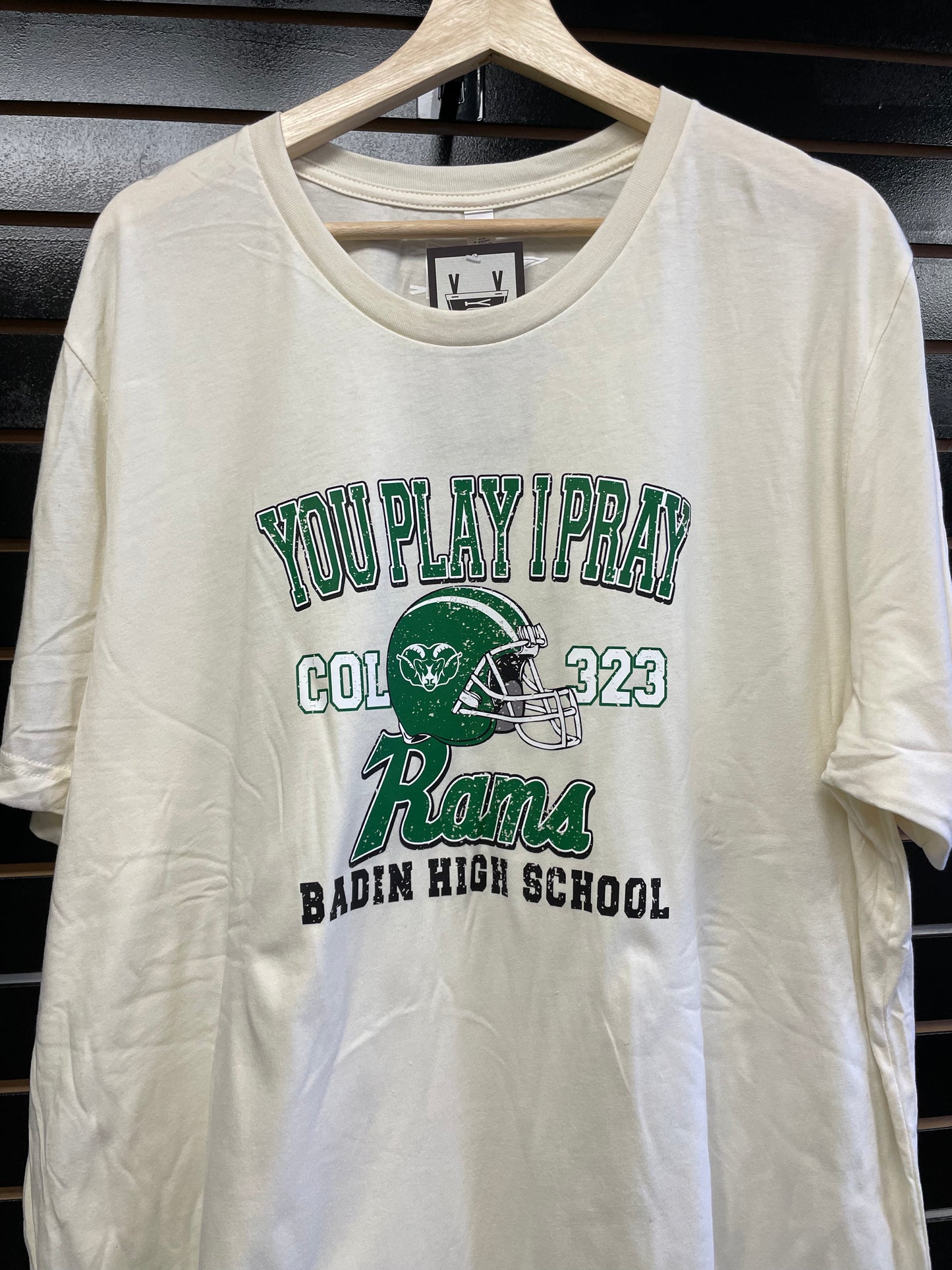 Football Touchdown You Play I Pray Rams T-Shirt