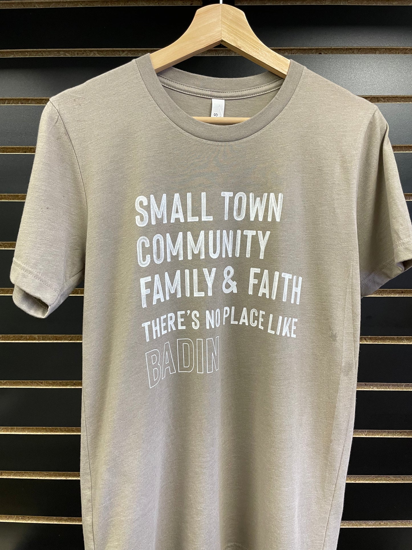 Badin Community Tee in Heather Stone