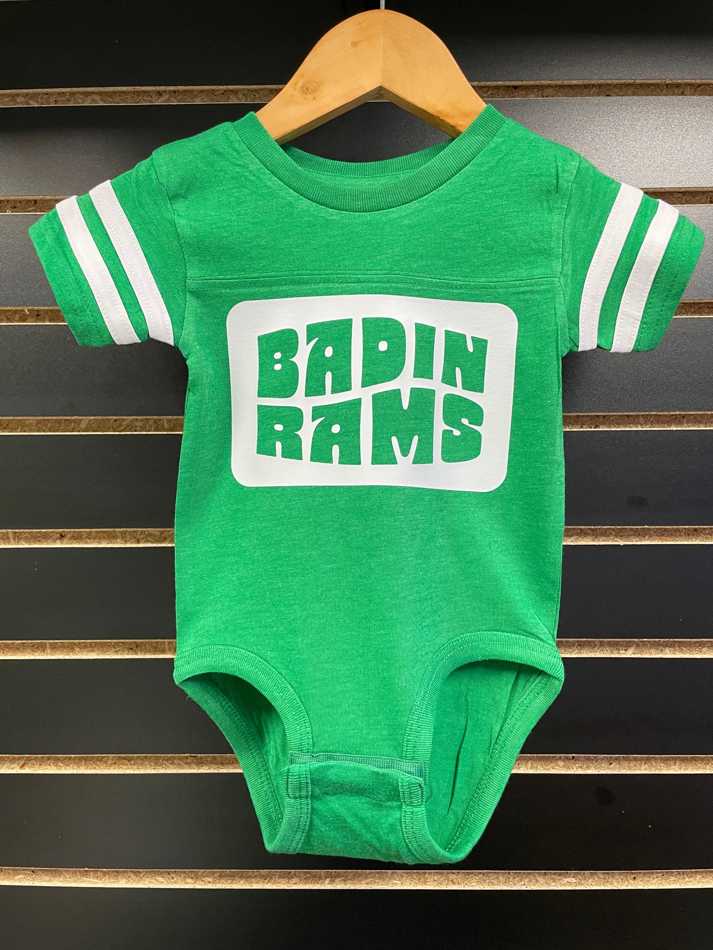 Vintage Green & White Football Onesie OR Little Kid Tee