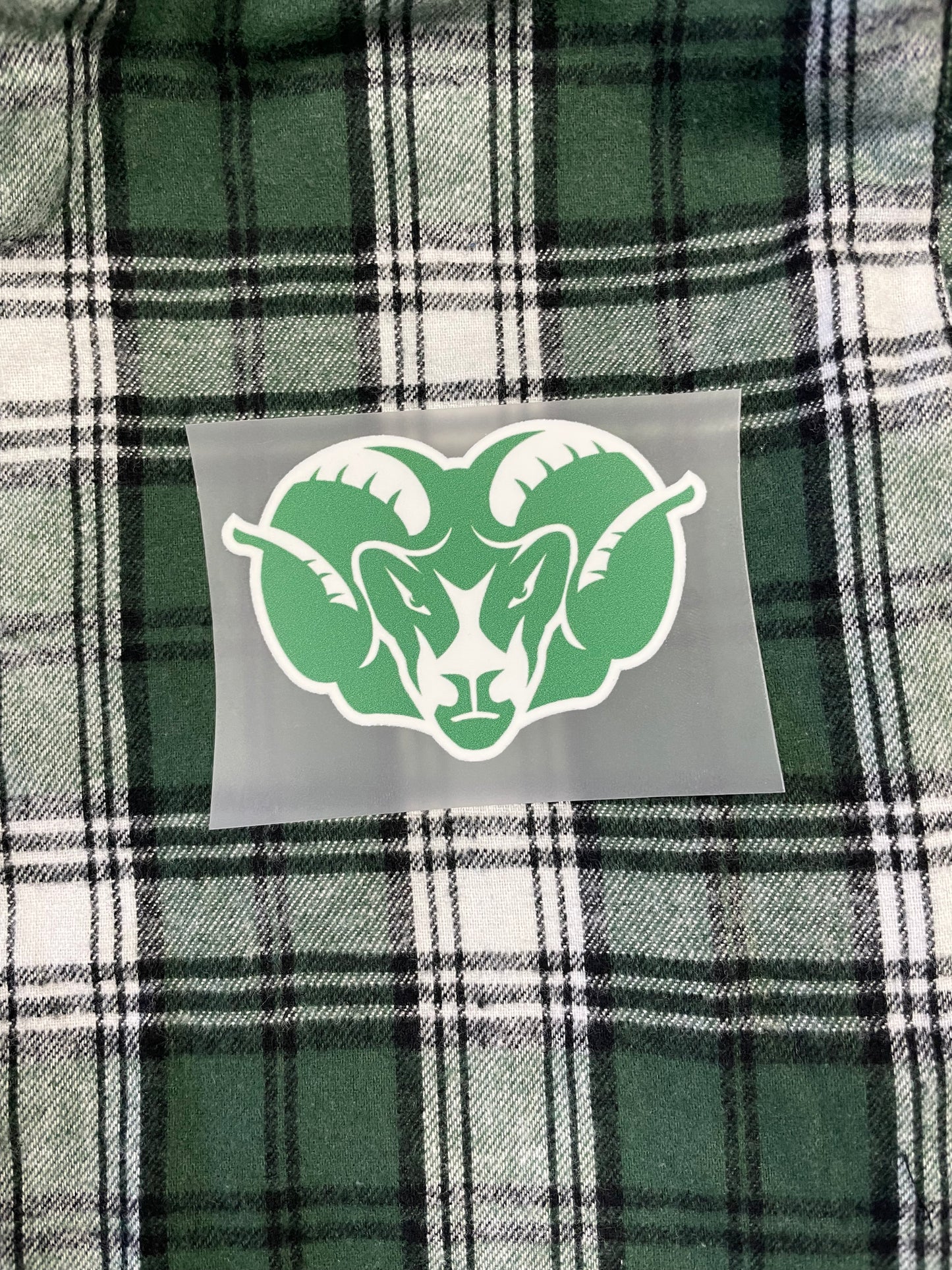 Adult Pajama Unisex Flannel PJ Pant w Pockets: Green/White Plaid