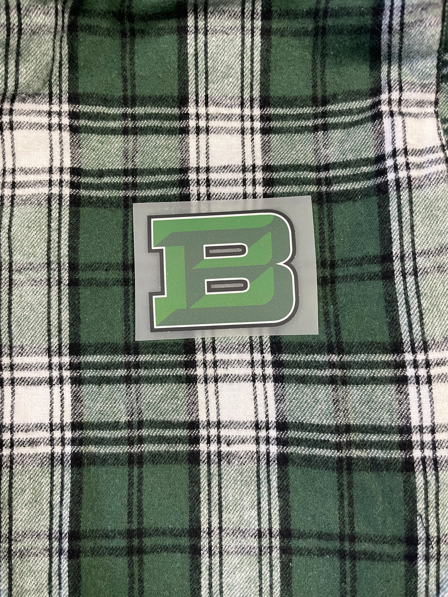Adult Pajama Unisex Flannel PJ Pant w Pockets: Green/White Plaid