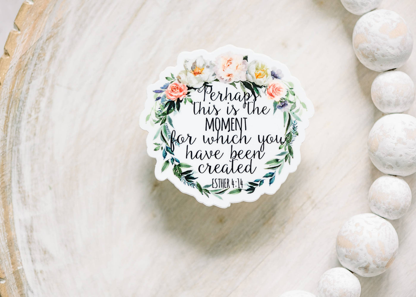 Perhaps This Is The Moment, Vinyl Sticker, 3x3 in.