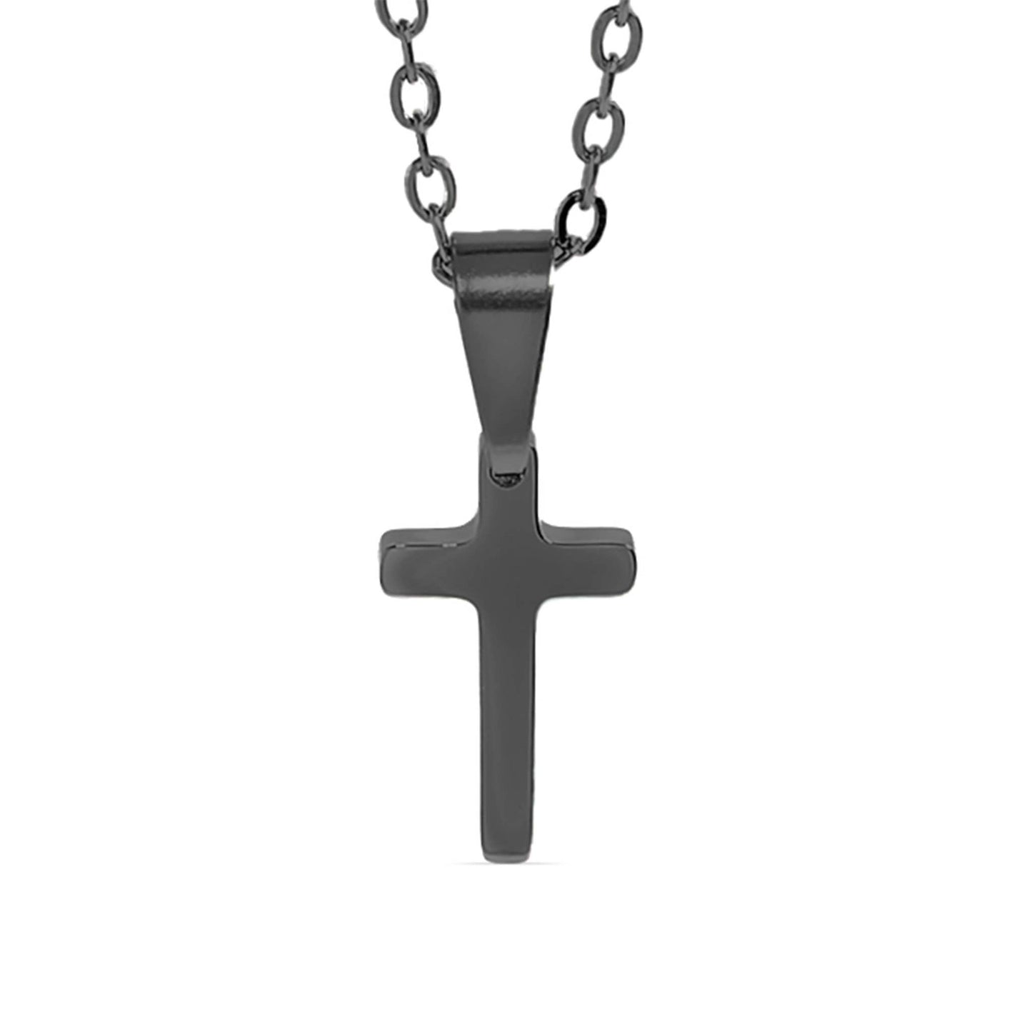 Stainless Steel Engravable Cross Necklace