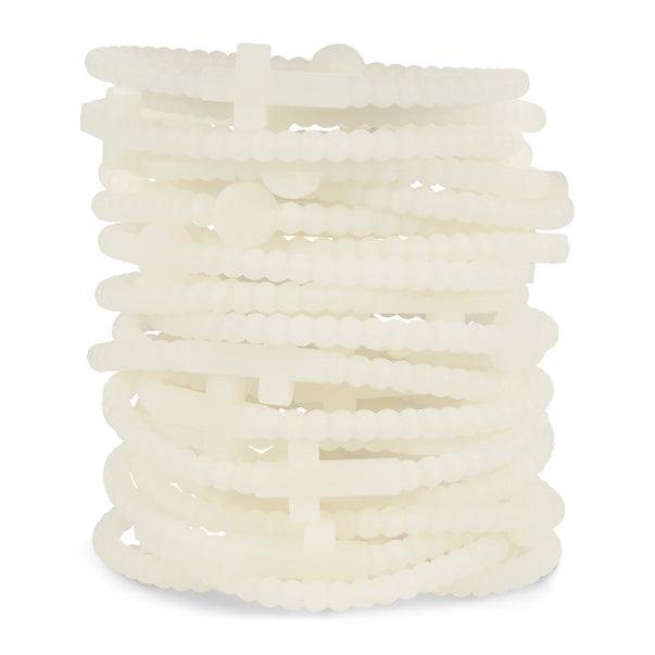 Jesus Silicone Cross Bracelet