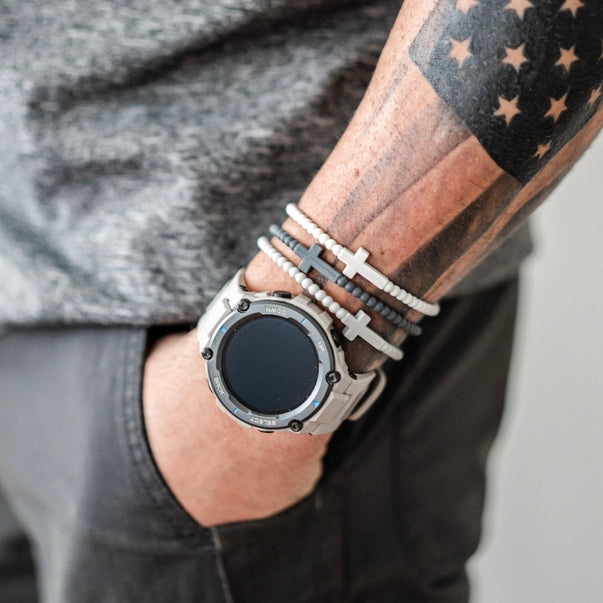 Jesus Silicone Cross Bracelet