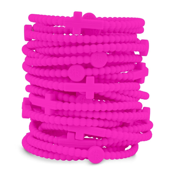 Jesus Silicone Cross Bracelet