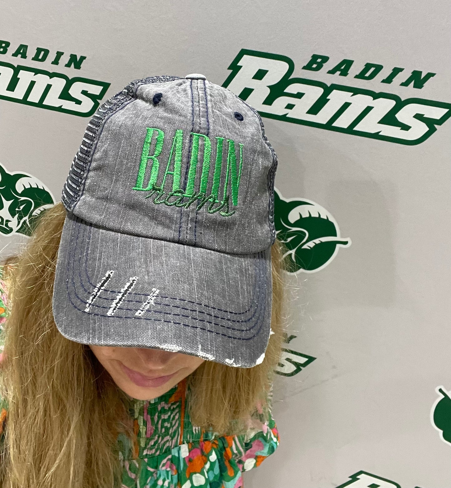 BADIN Rams Charcoal Baseball Hat