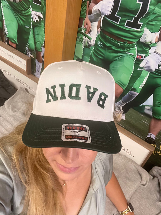 Upside Down BADIN Embroidered Trucker Hat