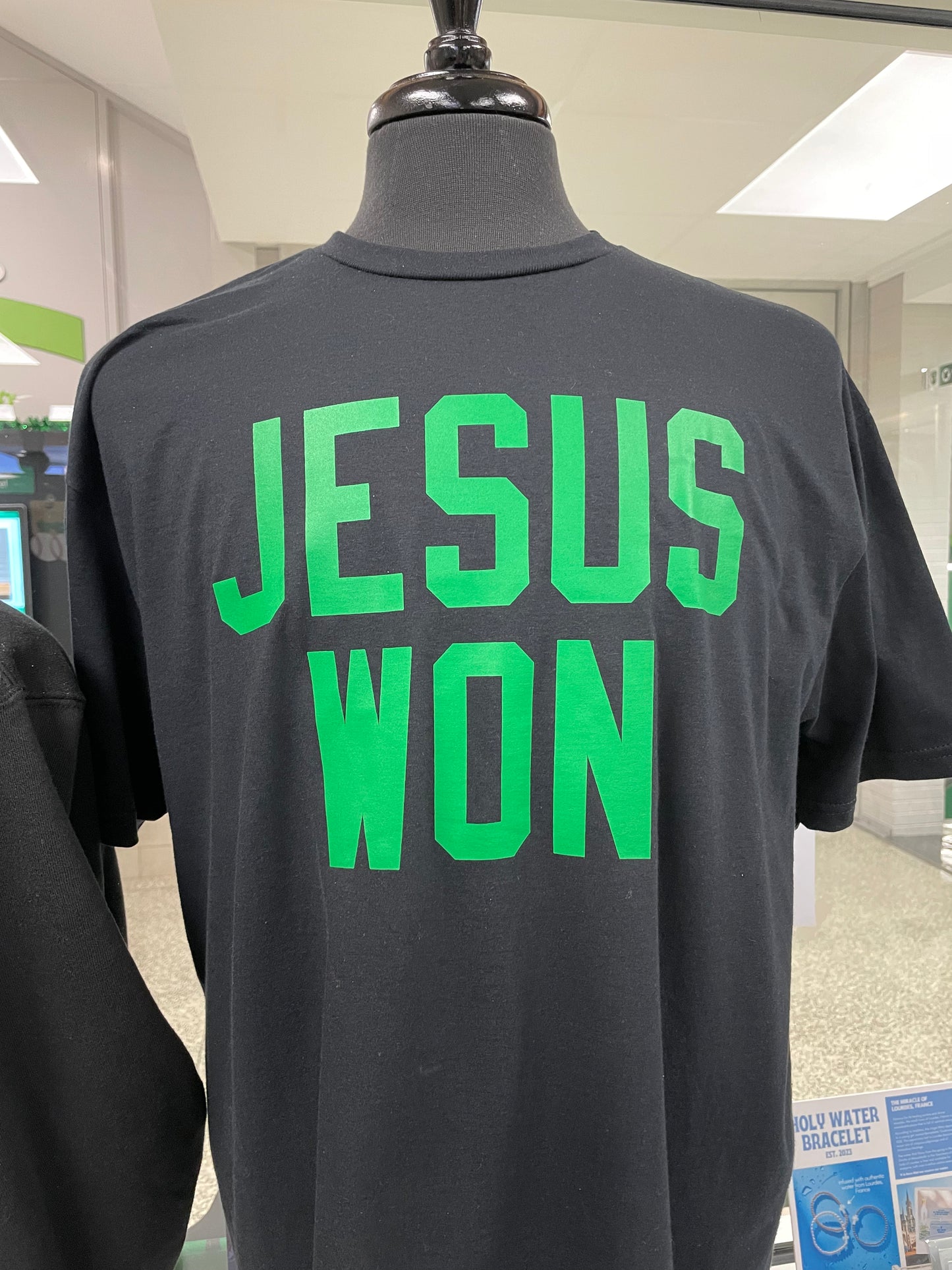 JESUS WON  Black Short Sleeve T-Shirt Tee
